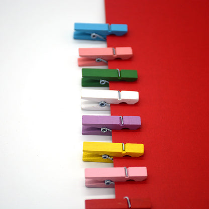 Mini Photo Photo Wooden Clip