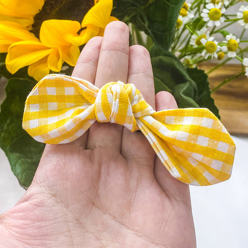 New Pet Clothes Cat Clothes Yellow Plaid Sunflower Bee Skirt