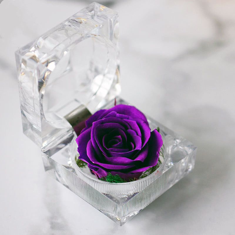 Crystal Acrylic Rose Eternal Flower Gift Box Confession Valentine's Day Gift
