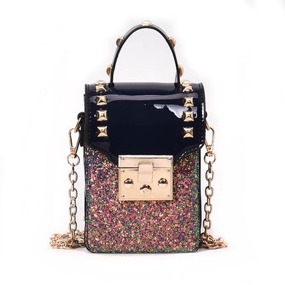 Fashion Sequined One-shoulder Phone Bag