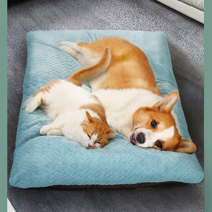 Dog Kennel Mat Bite Resistant Removable And Washable Sleeping Mat Warm Blanket