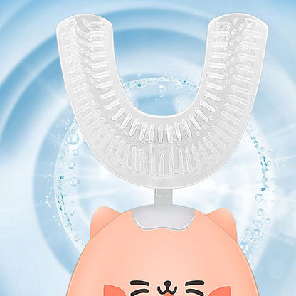 Kid Sonic wiederaufladbare elektrische Zahnbürste, automatische 360-Grad-Zahnbürste, Ultraschall-Zahnbürste aus weichem Silikon, elektrische Kinderzahnbürste