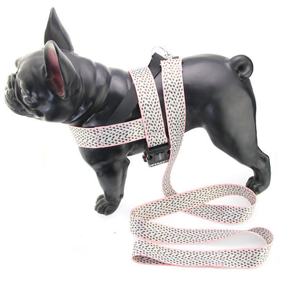 Small And Medium-sized Dog Teddy Vest-style Collar, Chest Strap, Puppies, Dog Chain