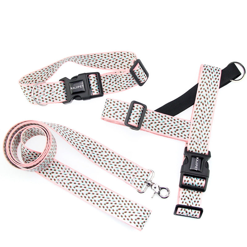 Small And Medium-sized Dog Teddy Vest-style Collar, Chest Strap, Puppies, Dog Chain