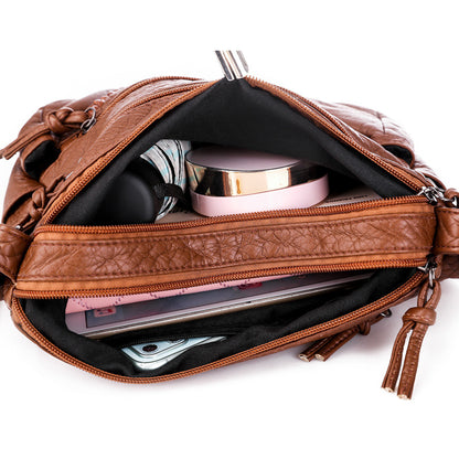 Soft Leather Sense Large Capacity Ladies Messenger Bag