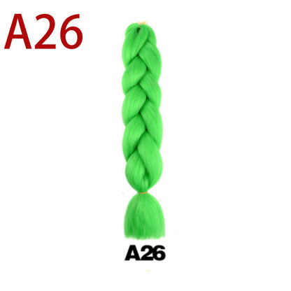 Fashion Dirty Braid Wig Monochrome Color Big Braid