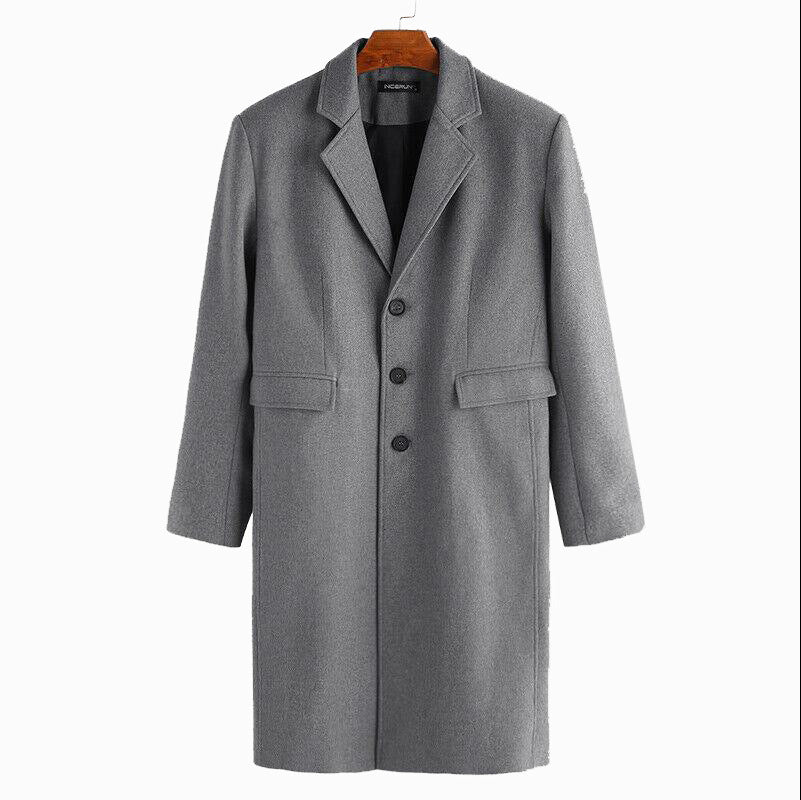 British style loose woolen coat
