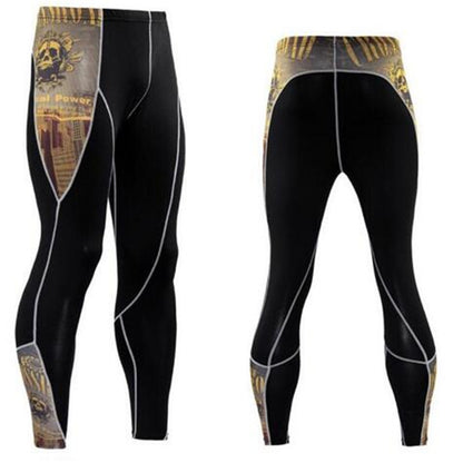 Summer Men's Blackout Compression Tight Fitting Pants