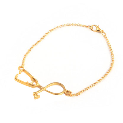 AliExpress Hot Mystery Doctor Creative Heart Love Stethoscope Bracelet Bracelet Nurse's Day Gift