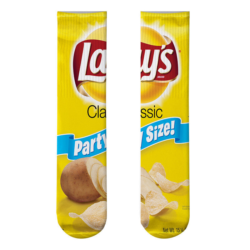 Potato Chips 3D Printed Socks Leshi Odd Zero Food Heat Transfer Stockings Printing Personality