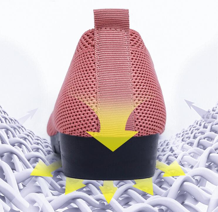 Womens Comfy Solid Color Knit Loafers - Lightweight Non-slip Slip-Ons for Casual Walking - Flexible, Durable & Stylish Everyday Shoes