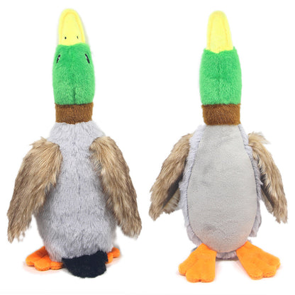Premium Plush Duck Squeaky Toy for Dogs - Soft Teething Toy for Medium Breeds | Durable & Safe
