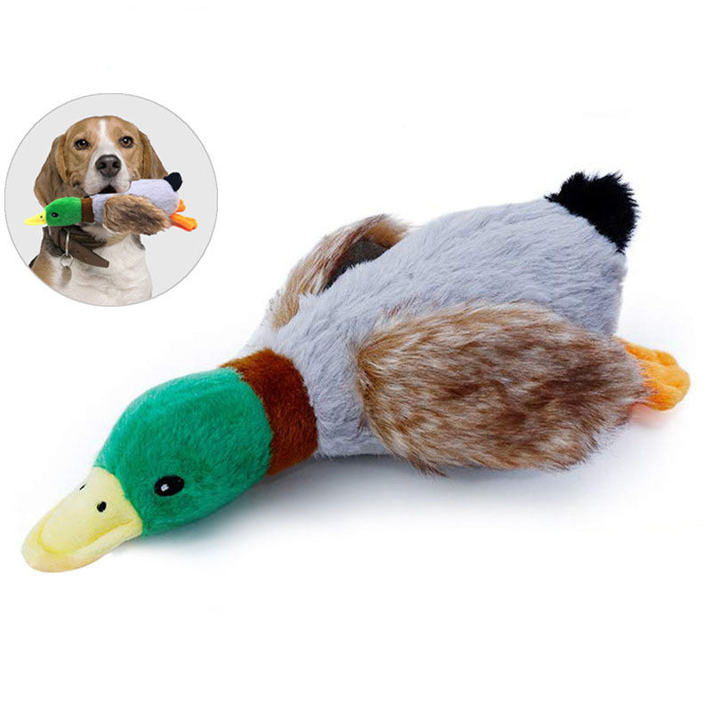 Premium Plush Duck Squeaky Toy for Dogs - Soft Teething Toy for Medium Breeds | Durable & Safe