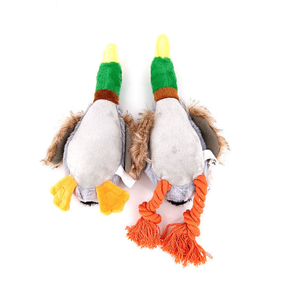 Premium Plush Duck Squeaky Toy for Dogs - Soft Teething Toy for Medium Breeds | Durable & Safe