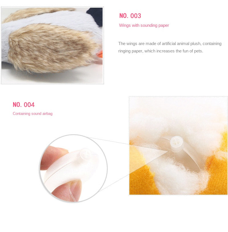 Premium Plush Duck Squeaky Toy for Dogs - Soft Teething Toy for Medium Breeds | Durable & Safe