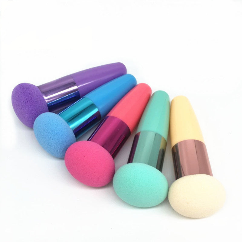 New multiple styles makeup brush puff beauty makeup sponge with handle Make-up for women professional makeup tools puff