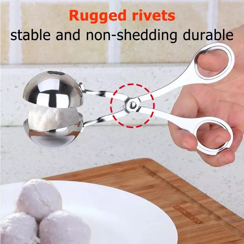 1pc, Stainless Steel Meatball and Fish Ball Maker - Easy and Healthy Cooking Solution for Homemade Meals Kitchen Accessories