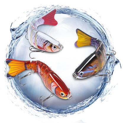 Sinking Wobblers Fishing Lures: Multi-Jointed Swimbait Crankbait for Freshwater & Saltwater Trout & Bass Fishing!