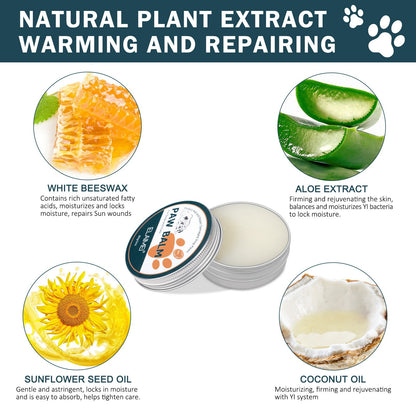 Natural Paw Balm for Dogs Heal and Repair Damaged Paws Against Heat Hot Pavement Sand Dirt Snow,  Canine Foot Care, Natural Pet Balm, Natural Ingredients Formula, Gentle Paw Treatment, Dog Owners, Outdoor Dog Walkers, Winter