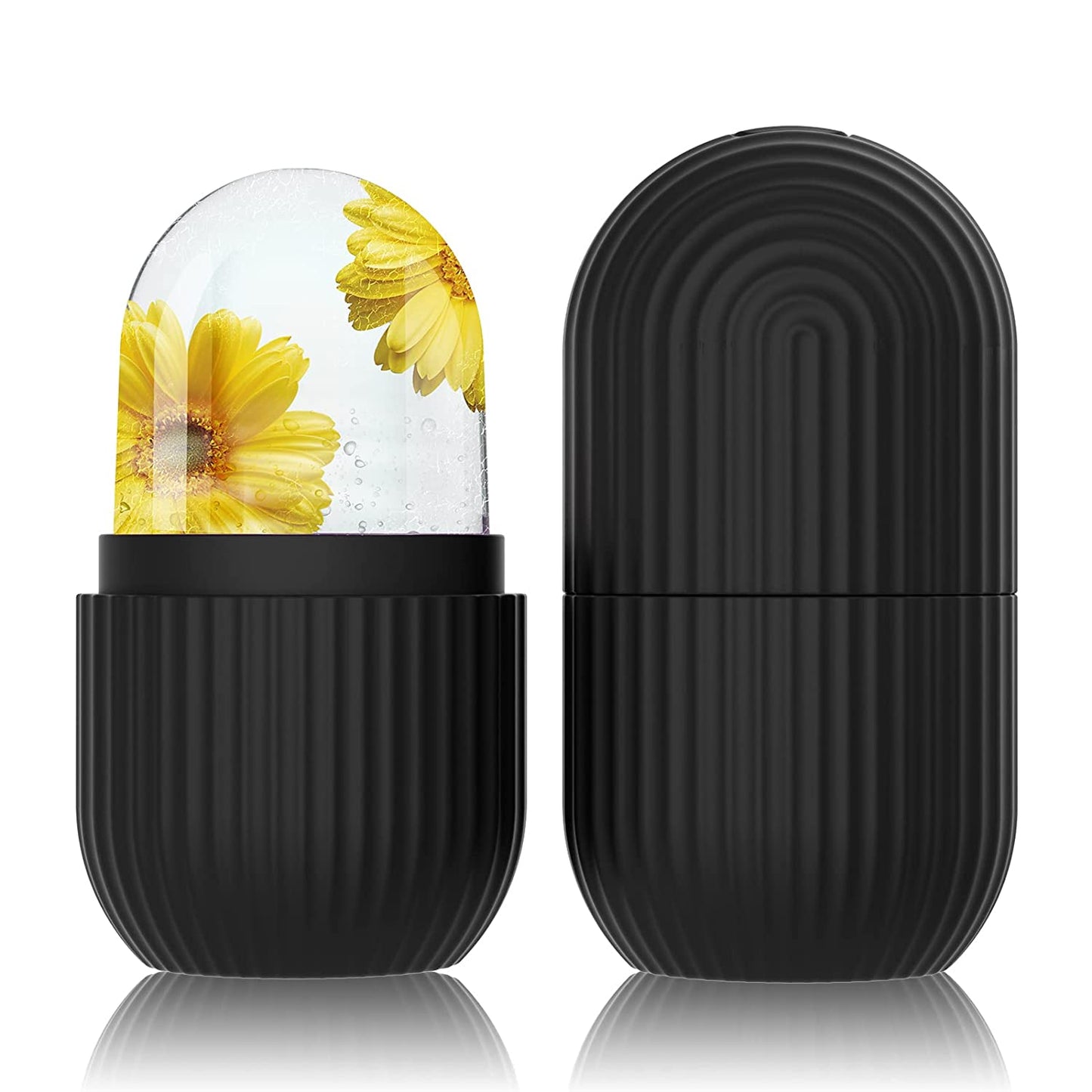 Silicone Ice Face Roller with Cucumber Design - Ideal for Eye and Neck Contouring, Beauty Facial Massage Tool, Unscented, No Battery Needed, Skin Care Essentials|Cucumber Theme Decor|Silicone Material