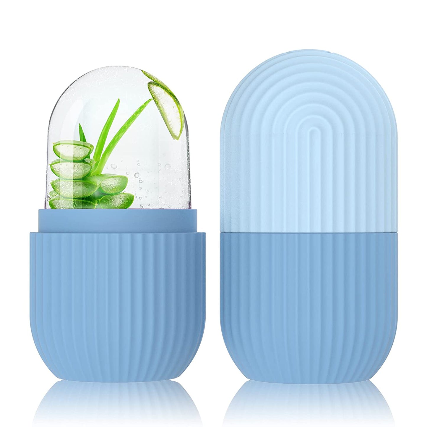 Silicone Ice Face Roller with Cucumber Design - Ideal for Eye and Neck Contouring, Beauty Facial Massage Tool, Unscented, No Battery Needed, Skin Care Essentials|Cucumber Theme Decor|Silicone Material