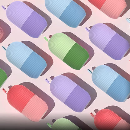 Silicone Ice Face Roller with Cucumber Design - Ideal for Eye and Neck Contouring, Beauty Facial Massage Tool, Unscented, No Battery Needed, Skin Care Essentials|Cucumber Theme Decor|Silicone Material