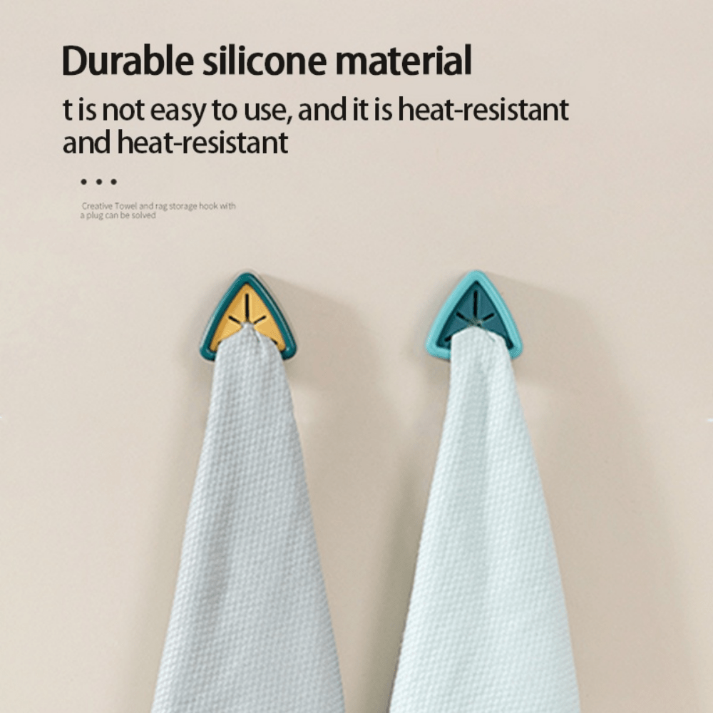 1pc Punch-Free Towel Plug Holder Bathroom Storage Hanger Towels Storage Wash Cloth Clip Bathroom Kitchen Accessories Tool