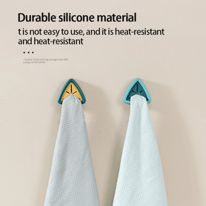 1pc Punch-Free Towel Plug Holder Bathroom Storage Hanger Towels Storage Wash Cloth Clip Bathroom Kitchen Accessories Tool