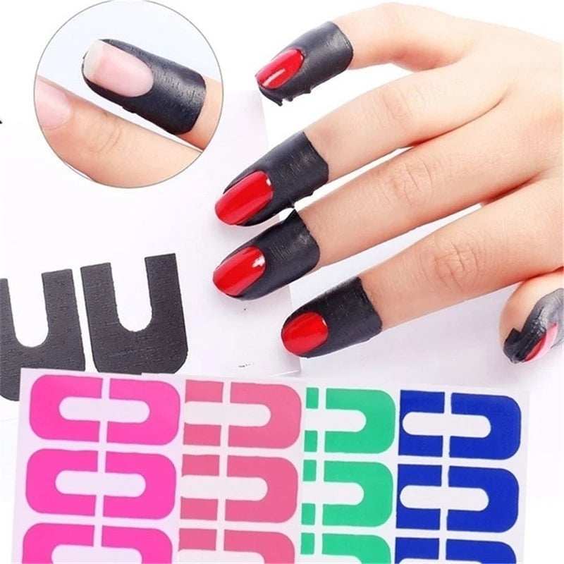 U-Shape Nail Polish Protector - Professional Anti-Overflow Barrier for Perfect Manicures