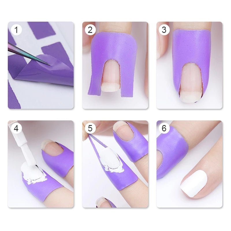U-Shape Nail Polish Protector - Professional Anti-Overflow Barrier for Perfect Manicures
