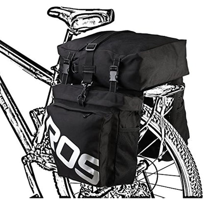 Premium Bicycle Pannier Bag - Large Capacity Waterproof Rear Rack Cargo Trunk for Cycling