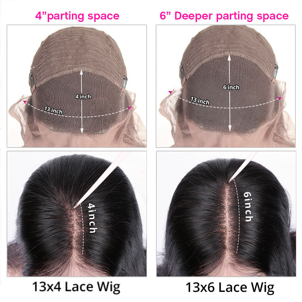 Lange lockige Perücke