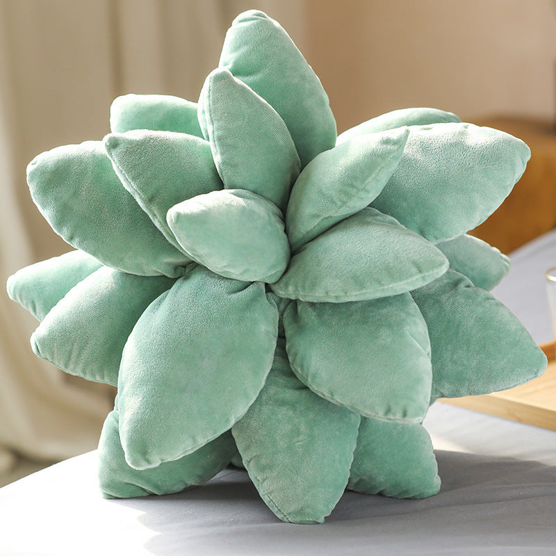 Lifelike Succulent Plants Plush Stuffed Toys Soft Doll Creative Potted Flowers Pillow Chair Cushion For Girls Kids Gift