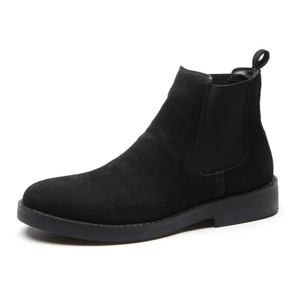 British all-match Martin boots  boots men's short boots frosted