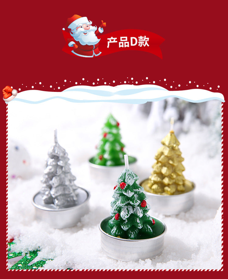 Byme Christmas Smokeless Scented Candles Creative Birthday Gifts Christmas Decorations Nordic Style Fragrance Ornaments