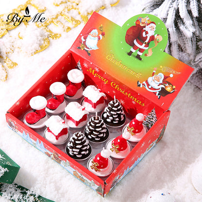 Byme Christmas Smokeless Scented Candles Creative Birthday Gifts Christmas Decorations Nordic Style Fragrance Ornaments