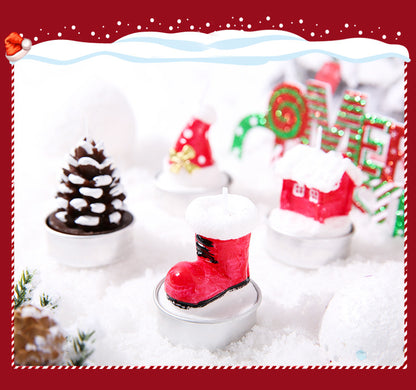 Byme Christmas Smokeless Scented Candles Creative Birthday Gifts Christmas Decorations Nordic Style Fragrance Ornaments