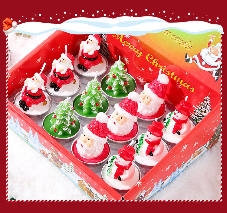 Byme Christmas Smokeless Scented Candles Creative Birthday Gifts Christmas Decorations Nordic Style Fragrance Ornaments
