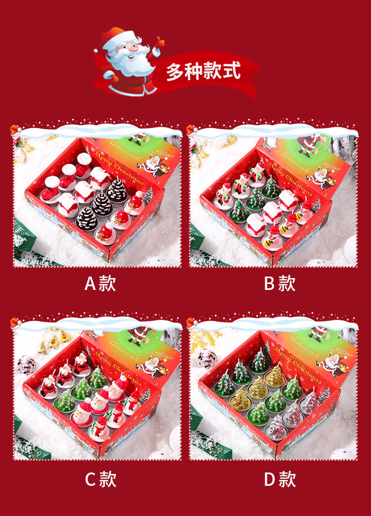 Byme Christmas Smokeless Scented Candles Creative Birthday Gifts Christmas Decorations Nordic Style Fragrance Ornaments