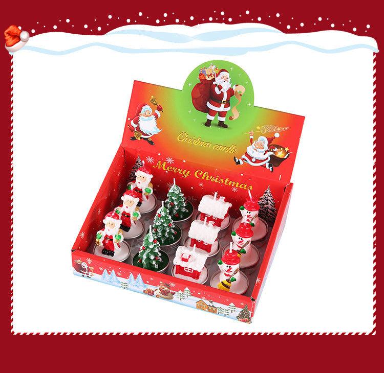 Byme Christmas Smokeless Scented Candles Creative Birthday Gifts Christmas Decorations Nordic Style Fragrance Ornaments
