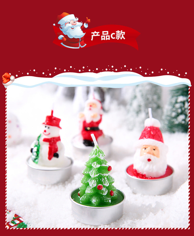 Byme Christmas Smokeless Scented Candles Creative Birthday Gifts Christmas Decorations Nordic Style Fragrance Ornaments