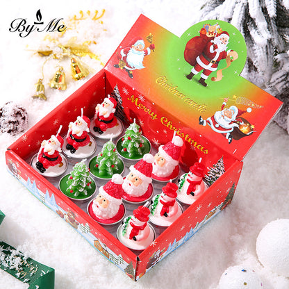 Byme Christmas Smokeless Scented Candles Creative Birthday Gifts Christmas Decorations Nordic Style Fragrance Ornaments