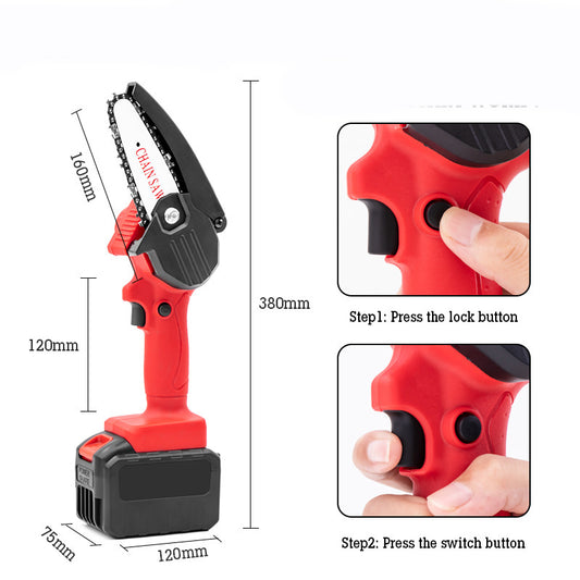 Lithium battery chain saw