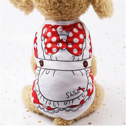 Cartoon Print Cotton Puppy T-Shirt