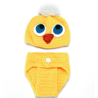Hand-knitted Cartoon Animal-shaped Newborn Photography Outfits