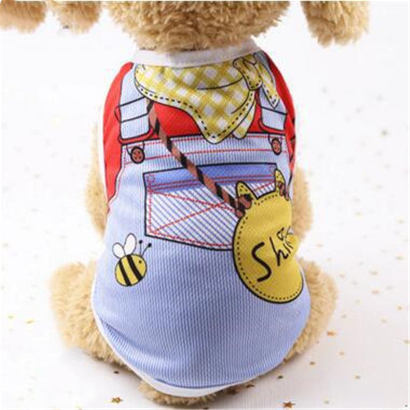 Cartoon Print Cotton Puppy T-Shirt