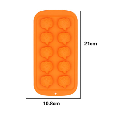 Halloween mold diy glue dripper pumpkin biscuit cake mold Candy Flip candy cookie skull skull chocolate mold