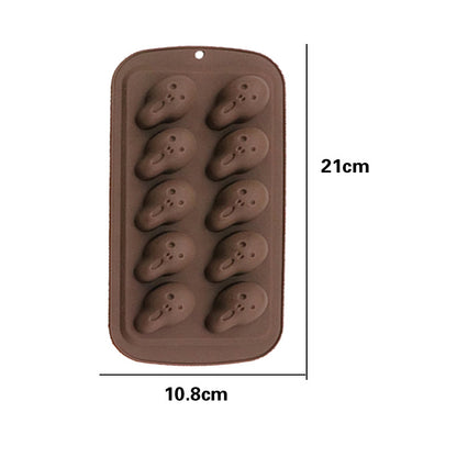 Halloween mold diy glue dripper pumpkin biscuit cake mold Candy Flip candy cookie skull skull chocolate mold