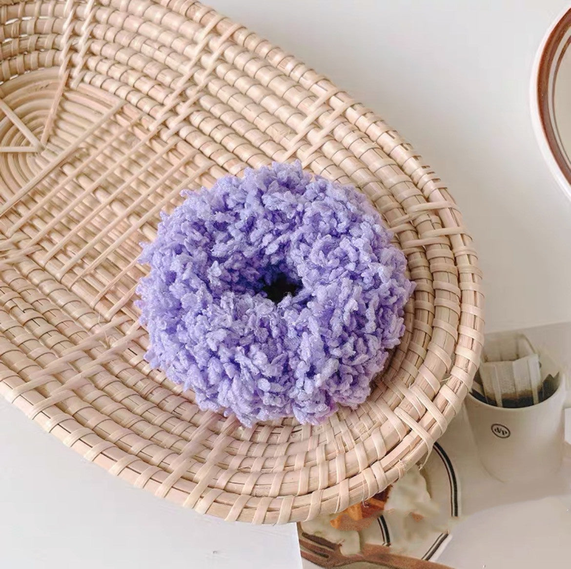 Leuchtender Haarkreis Plüschkopf Seil Dame