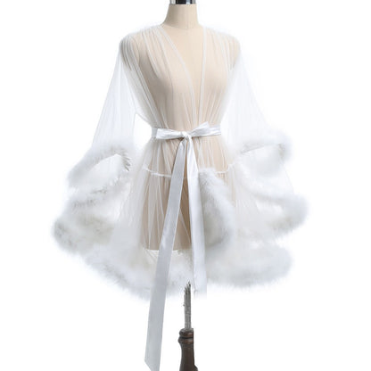 Plus-size Women's Sheer, Openwork, Raw-edge Lingerie And Nightgowns